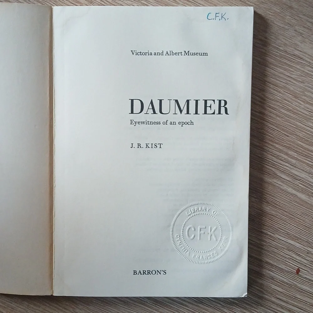 Daumier Eyewitness of an Epoch Book Soft Cover Film Art Political Satire
